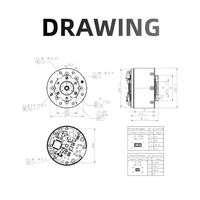 Módulo de Actuador Rotatorio con Reductor de Caja de Engranajes ZBDynamiX de 53 mm, 100 rpm, con Motor BLDC de 48 V para Robot IA o Brazo Robótico Colaborativo