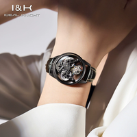 Montres Ideal Knight 6801 Version GMT Montres de luxe pour femmes Saphir automatique mécanique 40MM Acier inoxydable Montre étanche