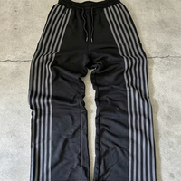 Ensemble de survêtement en molleton avec logo personnalisé, motif sérigraphié, bande latérale, veste de sport en tricot, pantalon de jogging, vêtements de sport en tissu éponge