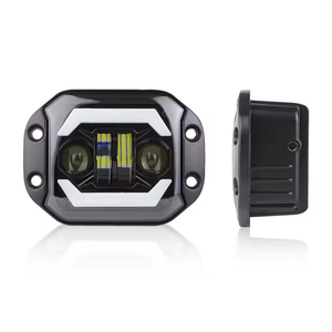 Feux de travail LED en aluminium de 4 pouces, montage encastré, feux antibrouillard Angel Eye tout-terrain, feux de travail pour voiture, étanches IP67, 40W - Product Image 3