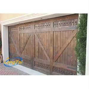 LONG TAI Meilleur <span class=keywords><strong>prix</strong></span> Personnalisé Automatique Électrique Sectionnel Double Peau <span class=keywords><strong>Bois</strong></span> Portes de Garage en Acier pour Villa - Product Image 4