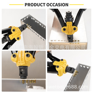 HIFESON ชุดเครื่องมือคีมยิงรีเวทแบบแมนนวล BT-617 M3-M10 สำหรับยึดโลหะ - Product Image 4