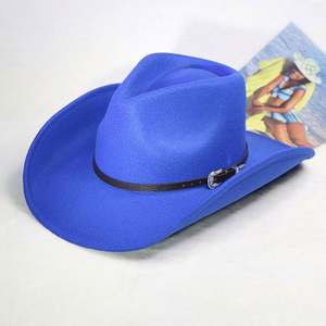 Design Promotion Gift <b>Straw</b> Cowboy <b>Hats</b> Directly Sale Moderate Price <b>Mens</b> Custom Summer Cowboy <b>Straw</b> <b>Hat</b> with Leather Strap - Product Image 5