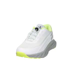 Calvin Klein Kids <b>Sneakers</b> White Yellow Fluorescent 35cm Heel Height <b>Canvas</b> Trendy Shoes - Product Image 5