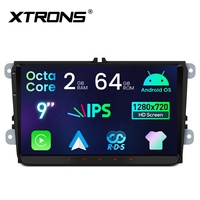 XTRONS 9 pulgadas Octa Core 64GB IPS pantalla EQ DSP múltiples UI Android navegación coche estéreo para Volkswagen/Skoda/SEAT