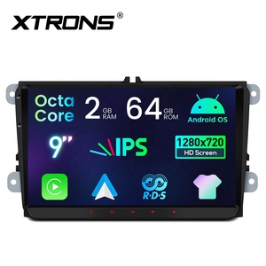 Xtrons เครื่องเสียงรถยนต์ระบบนำทางระบบแอนดรอยด์9นิ้ว OCTA core 64GB จอแสดงผล EQ DSP หลาย UI สำหรับ Volkswagen /skoda/seat - Product Image 3
