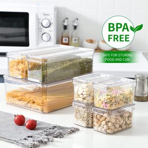 Transparent PET Eco-Friendly Multifunctional Fridge Storage <b>Containers</b> for Pantry & Kitchen Organization Fresh Food Preservation - Product Image 5