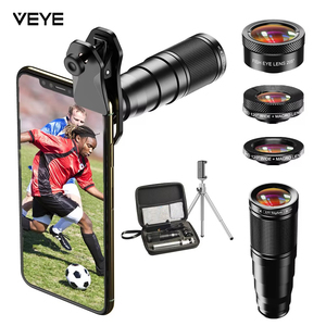 Objectif télescopique longue distance, objectif optique pour appareil photo mobile, housse pour selfie, objectif fisheye grand angle macro, télescope 22X, <span class=keywords><strong>kit</strong></span> d'objectifs 4 en 1 - Product Image 5