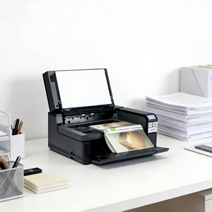 Scanner CCD haute vitesse A4 Kodak I2900 600x600 dpi, garantie 1 an, lit plat intégré + ADF, numérisation automatique recto verso continue, 60 numérisations - Product Image 3
