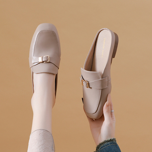 Nuove <span class=keywords><strong>Scarpe</strong></span> Formali da Ufficio alla Moda per <span class=keywords><strong>Donna</strong></span>, Slingback in Pelle PU di Alta Qualità, Tacchi Slip-on, Zoccoli da <span class=keywords><strong>Donna</strong></span> 35-41, Vendita Calda <span class=keywords><strong>Online</strong></span> - Product Image 3