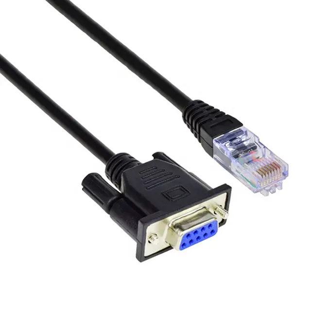 DB9 RS232 Serial to Rj45 Ethernet LAN Cable for Motorola Symbol 