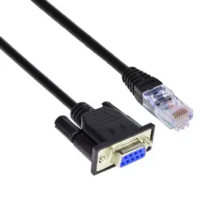 Oem db9 פין נקבה לזכר rj45 8p8c מסוף כבלים