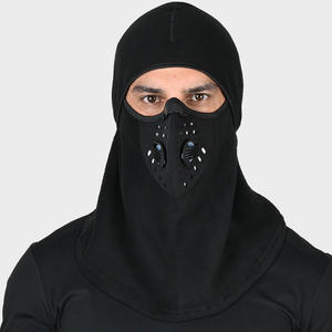 Mascarilla Facial de Forro Polar para Invierno con Válvula de Filtro, Protección Contra el Viento, para Ciclismo, Color Negro Sólido, Protección Térmica para Exteriores - Product Image 5