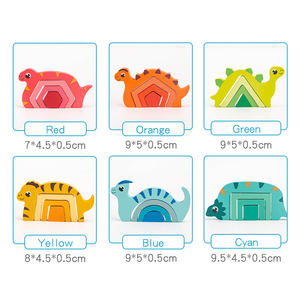 Giochi di Apprendimento Montessori Personalizzati con Dinosauri, Puzzle 3D in Legno, Giocattoli Educativi per Bambini e Ragazzi - Product Image 3