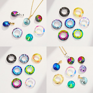 NANTONG Colorful Glass Angel Rings <b>Large</b> Hole <b>Beads</b> For DIY Jewelry Necklace Bracelet Pendant Making Supplies - Product Image 4