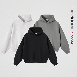 Sudaderas con Capucha Bordadas con Logotipo Personalizado de Alta Calidad, Sudaderas Extra Grandes y Gruesas de Algodón y Poliéster - Product Image 1