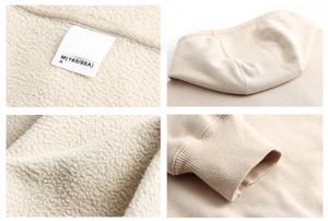 Sweat à capuche en coton pour hommes et femmes automne/hiver <span class=keywords><strong>Pull</strong></span> à capuche en molleton doux évacuant l'humidité et respirant Méthode de tissage en tricot - Product Image 5