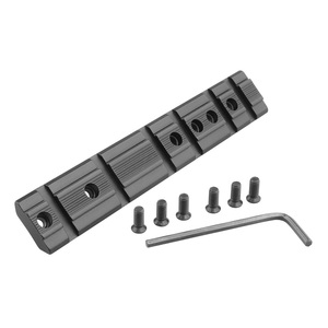 Support de montage incurvé en alliage d'aluminium usiné CNC sur mesure pour lance-pierre de chasse, 120 mm, anodisé noir, équipement tactique - Product Image 6