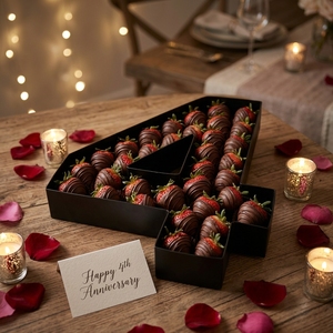 Decoración <span class=keywords><strong>de</strong></span> Fiesta Negra y Rosa, Comida Dulce, Fresas <span class=keywords><strong>de</strong></span> Chocolate, Arreglo Floral, Número <span class=keywords><strong>de</strong></span> Cartón Rellenable <span class=keywords><strong>para</strong></span> <span class=keywords><strong>Cumpleaños</strong></span> - Product Image 6