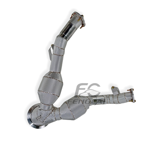 Tubo de Escape de Alto Flujo para Audi A6/A7 C8 3.0T Allroad EA839 2019-2024, Tubo de Escape de Acero Inoxidable con Aislamiento Térmico - Product Image 4
