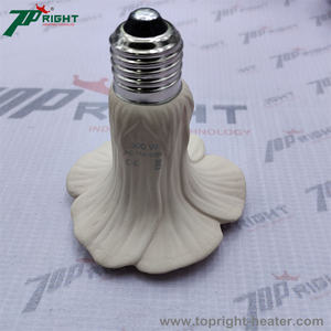 Lámpara calefactora con emisor de infrarrojos de cerámica blanca tipo flor de <span class=keywords><strong>trompeta</strong></span> de 95x110 mm sin revestimiento de esmalte - Product Image 2