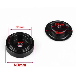 ฝาครอบแขนปัดน้ำฝนด้านหลังอลูมิเนียม 40 มม. สำหรับฮอนด้า ซีวิค อาคูรา อาร์เอสเอ็กซ์สีดำ - Product Image 1
