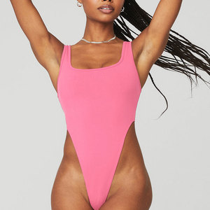 Nuovo Arrivo Body Donna a Maniche Lunghe con Scollo Rotondo e Perizoma, Sexy e Semplice - Product Image 1