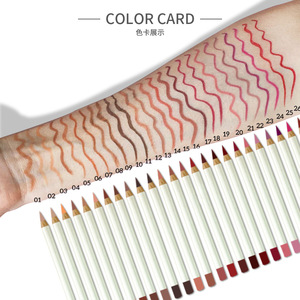 Wooden Lip Liner Pencil Wholesale <strong>Plumping</strong> Lip Liner Custom Logo Pigmented Waterproof <strong>Lipliner</strong> - Product Image 5
