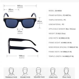 Gafas de Sol Personalizadas con Logotipo, Moda 2025, Montura Grande Vintage, Protección UV400, Estilo Ojo de Gato Cuadrado para Mujer - Product Image 6