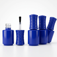 Flacon en verre vide de 4,8 ml pour vernis à ongles, gel UV, peinture artistique, avec pinceau, design cylindrique élégant et personnalisé