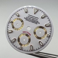 Accessoire de montre modifié 29,8 mm, cadran multifonctionnel vert lumineux, motif soleil, design à trois aiguilles latérales, alliage de cuivre pour VK63