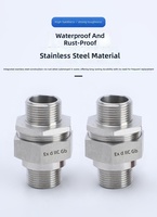 Raccord flexible antidéflagrant BHJ G3/4, filetages mâle-femelle, connecteur interne fileté en acier inoxydable M20 NPT DN25 pour moteur