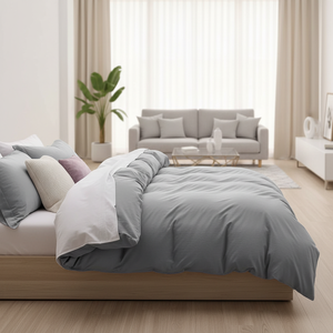 Fluffy Duvet Cover Pillowcase Set Luxury Home Decor Bedding Set 100% Cotton Eco-Friendly All-Season Customized Size Available - Product Image 1