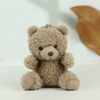 Vente en gros de jouets en peluche ours en peluche de 10 cm/4 pouces, animaux en peluche mignons, mini porte-clés en peluche, pendentifs pour sacs, cadeaux promotionnels