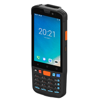 Escáner de Código de Barras PDA de Fábrica Directa con Teclado, Terminal Portátil 4G LTE, 4+64GB, NFC, Android 14 para Logística de Almacén