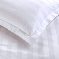 Taies d'oreiller personnalisées jetables carrées, style hôtel, maison, luxe, style européen-américain, satin rayé, cryptées, 100% coton, fermeture éclair