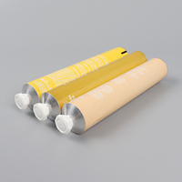 Emballage cosmétique pliable en aluminium recyclable vide de tube de 50ml 100ml 200ml