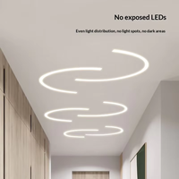 Profil LED néon YR 12*12mm Flexible Étanche Série 6000 Bande lumineuse anodisée Garantie 5 ans 2700K Armoires Placards