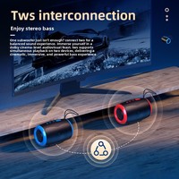 Haut-parleur sans fil pour appairage TWS, étanche IPX-5, radio FM, autonomie ultra-longue, design compact, volume puissant