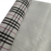Tissu en cuir synthétique PU le plus vendu du fournisseur chinois imprimé écossais pour canapé sac à main sac à dos-séchage rapide anti-pilule