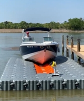 Dock flottant pour jet ski Botai (BT) Easy Drive avec rampe d'accès, en matériau HDPE, protection UV, durable