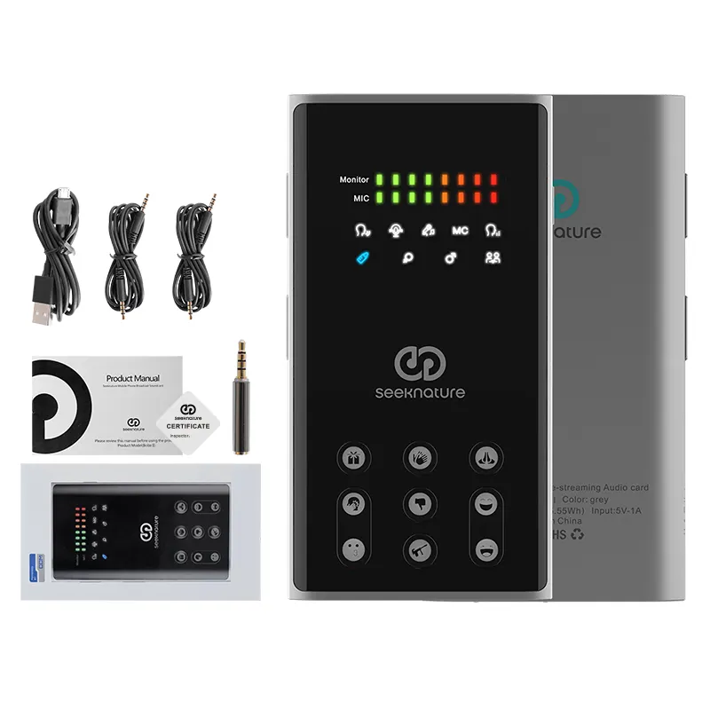 Boba II Mixer Telefon Live-Stream Karaoke USB-Soundkarte Musik produktions ausrüstung Studio Audio-Interface Aufnahme Soundkarten