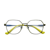 3040 Kacamata Optik Bingkai Logam Fashion Unisex Klasik Warna-warni Laris Manis dengan Engsel Pegas Model Netral Merek PF3040