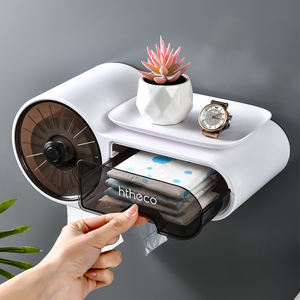 Portarrollos de Papel Higiénico Multifuncional Modelo Angel 8061, Diseño Moderno, Material PP+ABS Blanco, Impermeable, para Baño, Venta al Por Mayor - Product Image 4