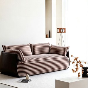 Canapé populaire <span class=keywords><strong>de</strong></span> style mi-moderne en tissu doux pour salon, hôtel, gîte, canapé droit, petit canapé design pour la maison - Product Image 1