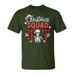 Camiseta con diseño de esqueleto de Navidad Squad 67 Meme Humor, regalo navideño para hombres y mujeres, unisex, talla para adultos S M L XL XXL - Product Image 1