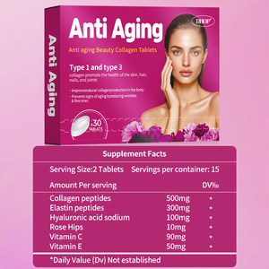 DHOP <span class=keywords><strong>collagene</strong></span> peptidi compresse <span class=keywords><strong>elastina</strong></span> peptidi <span class=keywords><strong>acido</strong></span> <span class=keywords><strong>ialuronico</strong></span> sodio rosa canina vitamina C <span class=keywords><strong>E</strong></span> vitamina <span class=keywords><strong>E</strong></span> - Product Image 4