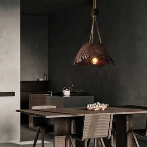 Lámpara Colgante Wabi Sabi Nórdica Moderna para Comedor o Restaurante, de Poliestireno de Alta Densidad y Metal, LED de Alta Calidad, Modelo Viana - Product Image 5