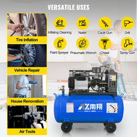 Compresseur d'air à vis silencieux portable et économique avec réservoir de 200 L, compresseur à vis électrique pour atelier de réparation automobile/garage