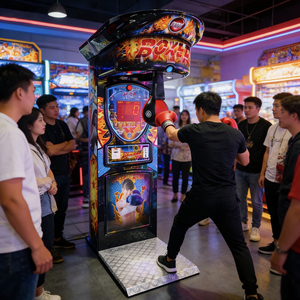Máquina de Juego de Boxeo de Modo Dual, para 1 Jugador Individual y 6 Jugadores <span class=keywords><strong>en</strong></span> Competición, Juego de Arcade de Redención para Negocios de Parques de Diversiones - Product Image 2